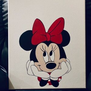 Minnie wall art hand painted